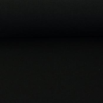 Preview: Piquejersey Uni Schwarz by Swafing 